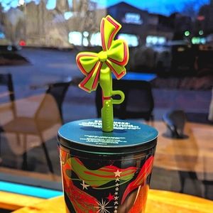 Starbucks NEW HOLIDAY 2023 Tumbler with Straw Topper NWT